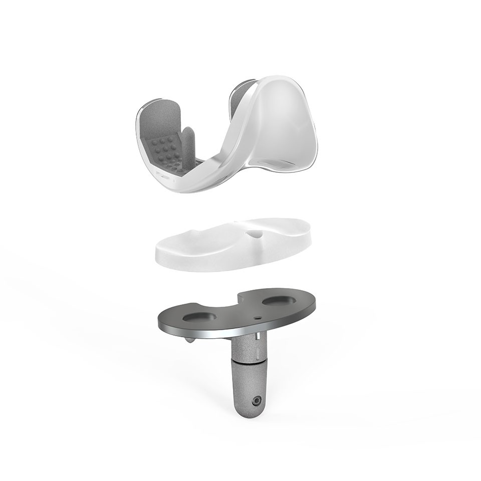 medical-rendering knie prothese medical rendering 3d