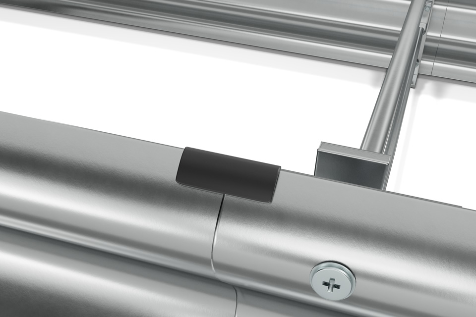 Hochwertiges Produkt-Rendering von supaCGI: Detaillierte 3D-Darstellung eines Metall-Hochbeets mit Verstrebungen und Schrauben, ideal als Freisteller für den Online-Shop.